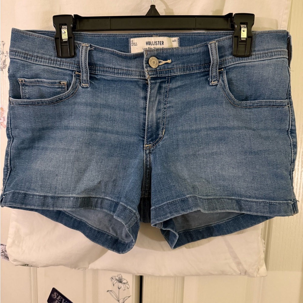 Hollister Women's Light Blue Jean Shorts